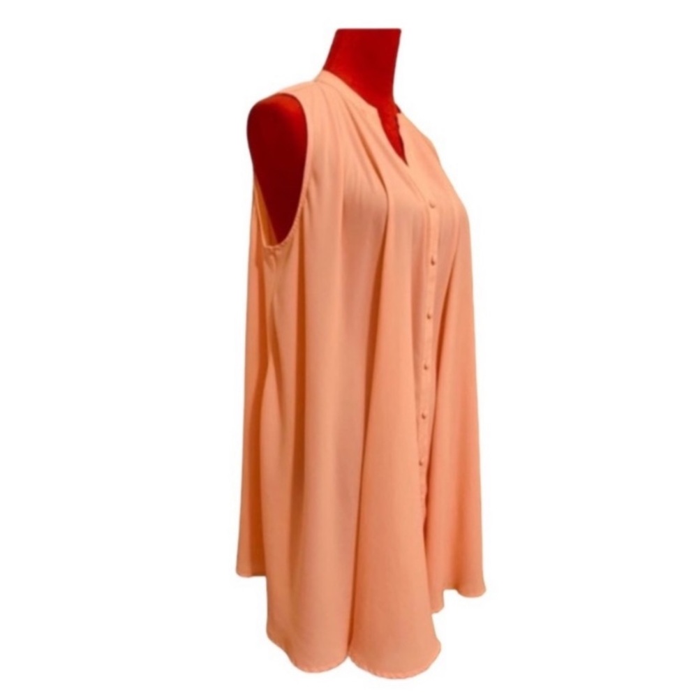 PEACH SLEEVELESS DRESS - Picture 4 of 8